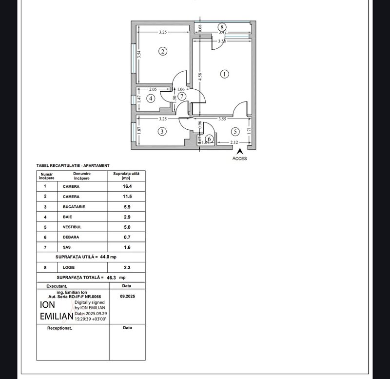 Raul Doamnei, Apartament 2 camere 47 mp, etaj 10/10, la 1 minut de metrou